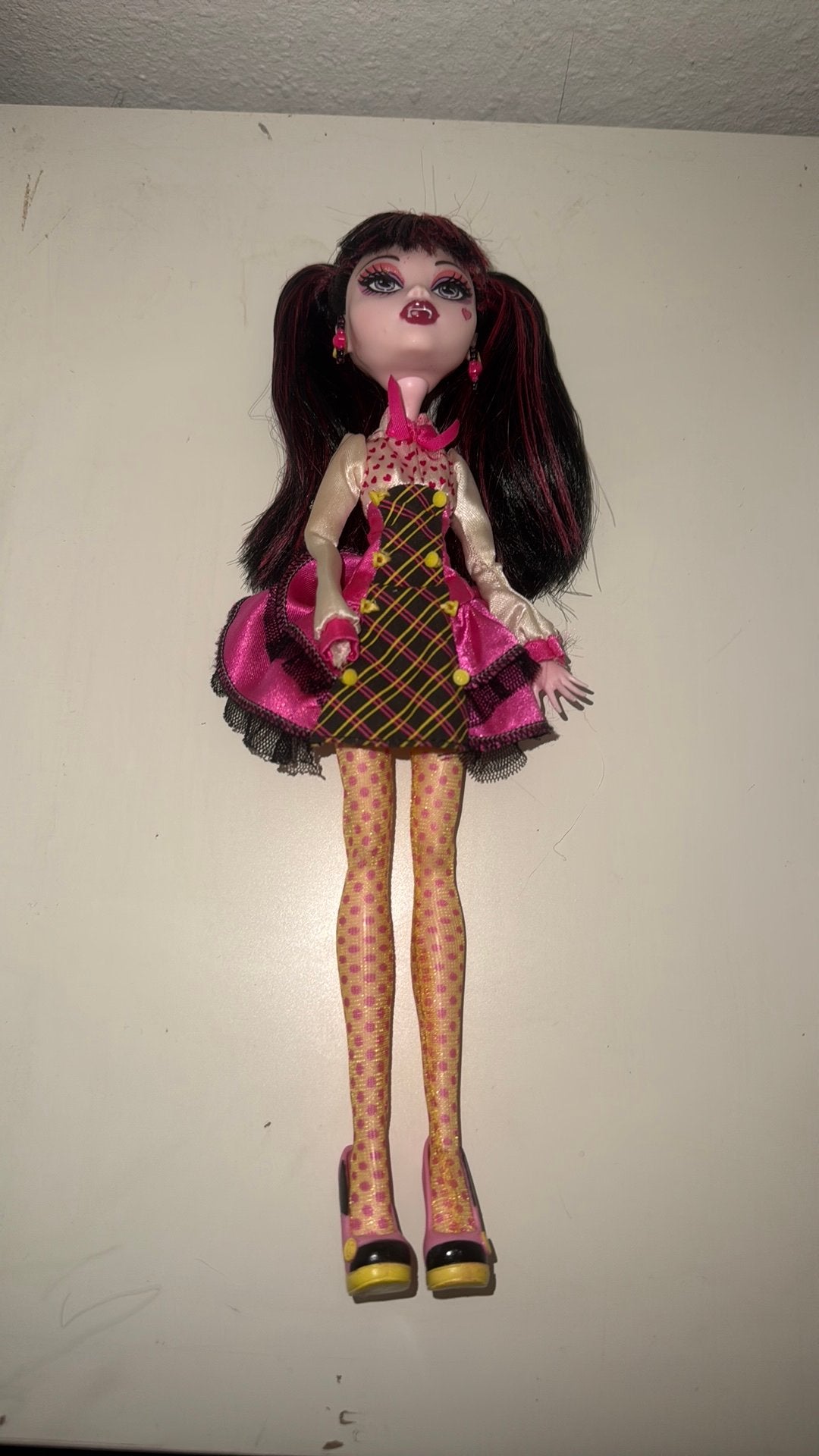 Draculaura monster high pop, Kleding | Dames, Ophalen of Verzenden, Zo goed als nieuw, Carnaval