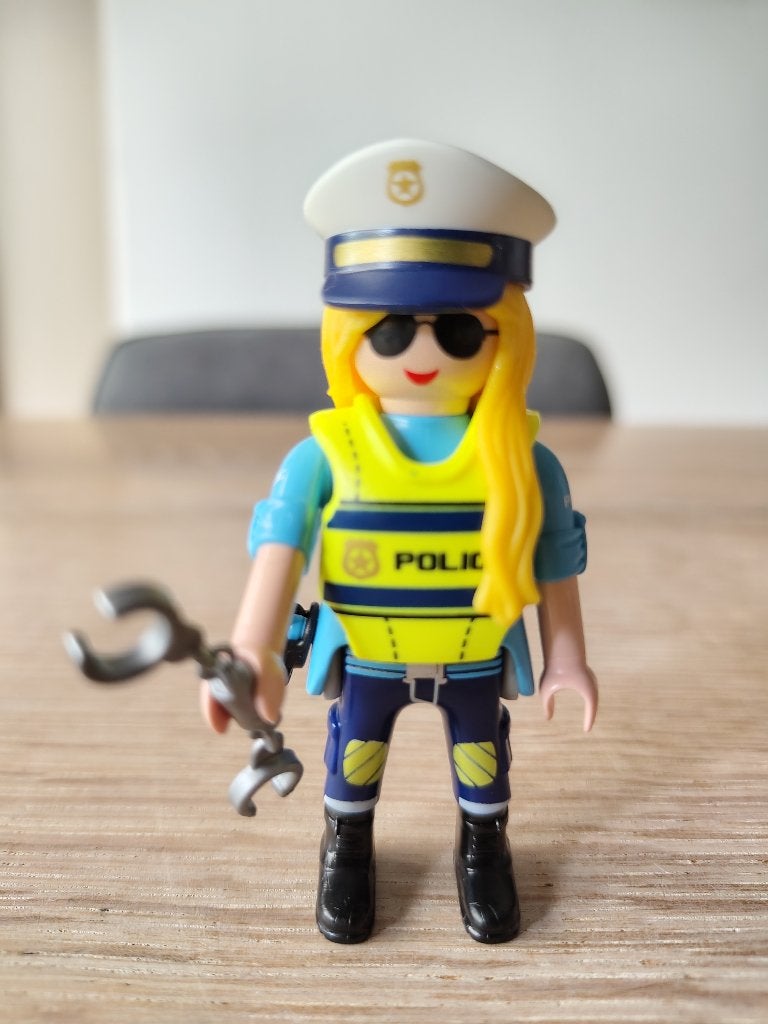 Playmobil Politie agente themapoppetje, Complete set, Ophalen of Verzenden, Zo goed als nieuw, Figuren