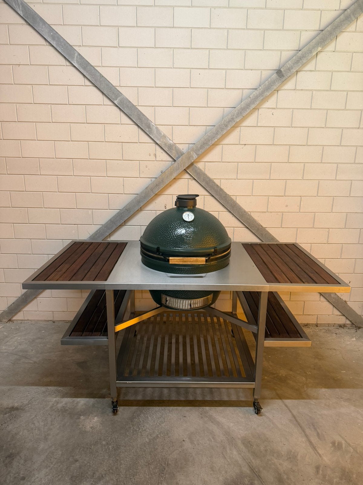 Foto 5 van Big Green Egg XL in unieke RVS maatwerktafel