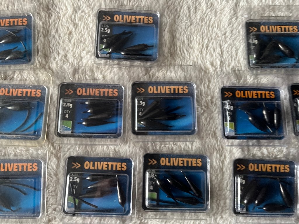 adv 97 / NIEUW set 15 blisters oilivette 's PRESTON, Ophalen of Verzenden, Nieuw, Dobber of Lood