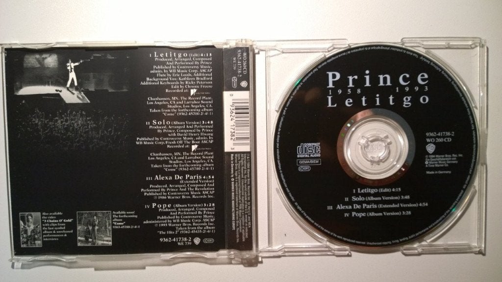 Prince - Letitgo, Ophalen of Verzenden, Zo goed als nieuw, Pop