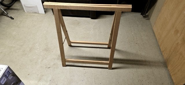 2 stuks Houten schraag - Stevige werkbankondersteuning, Ophalen, Gebruikt, Overige typen