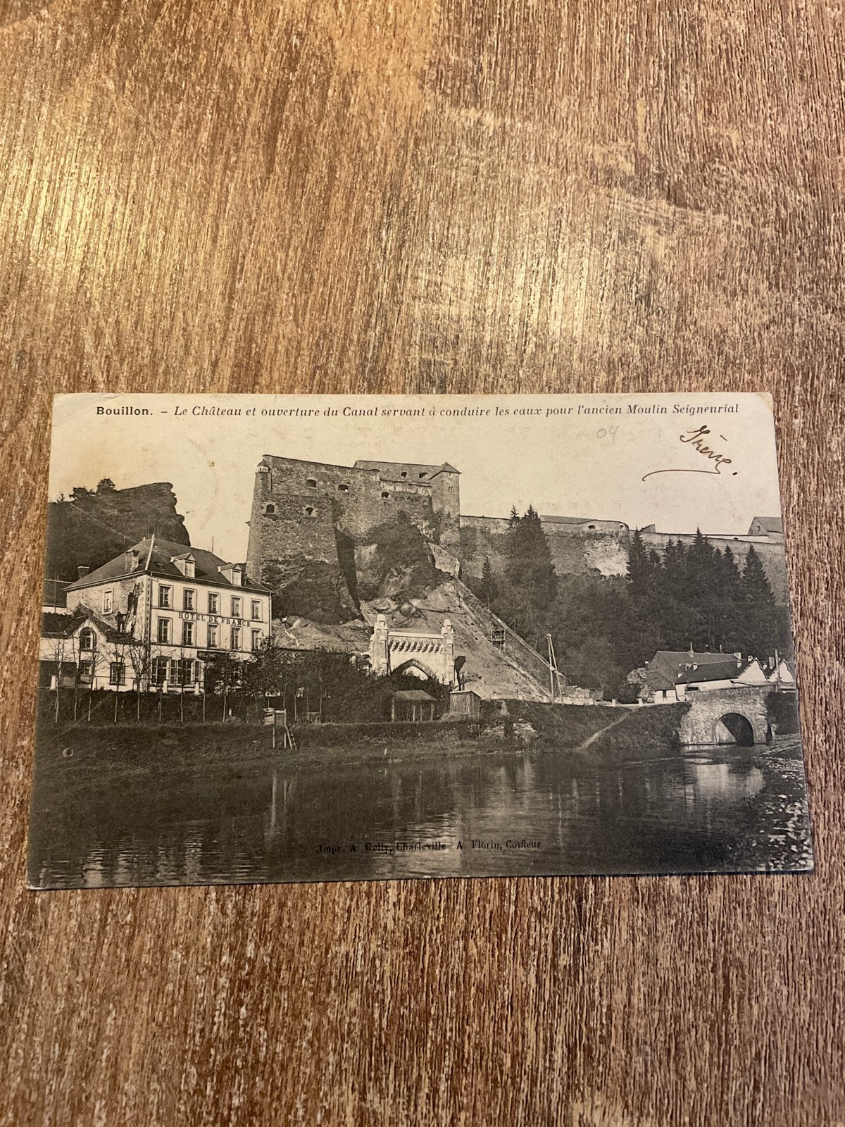 Oude Postkaart Bouillon - Kasteel en Kanaal (voor 1920), Ophalen of Verzenden, Voor 1920, Ongelopen, Luxemburg