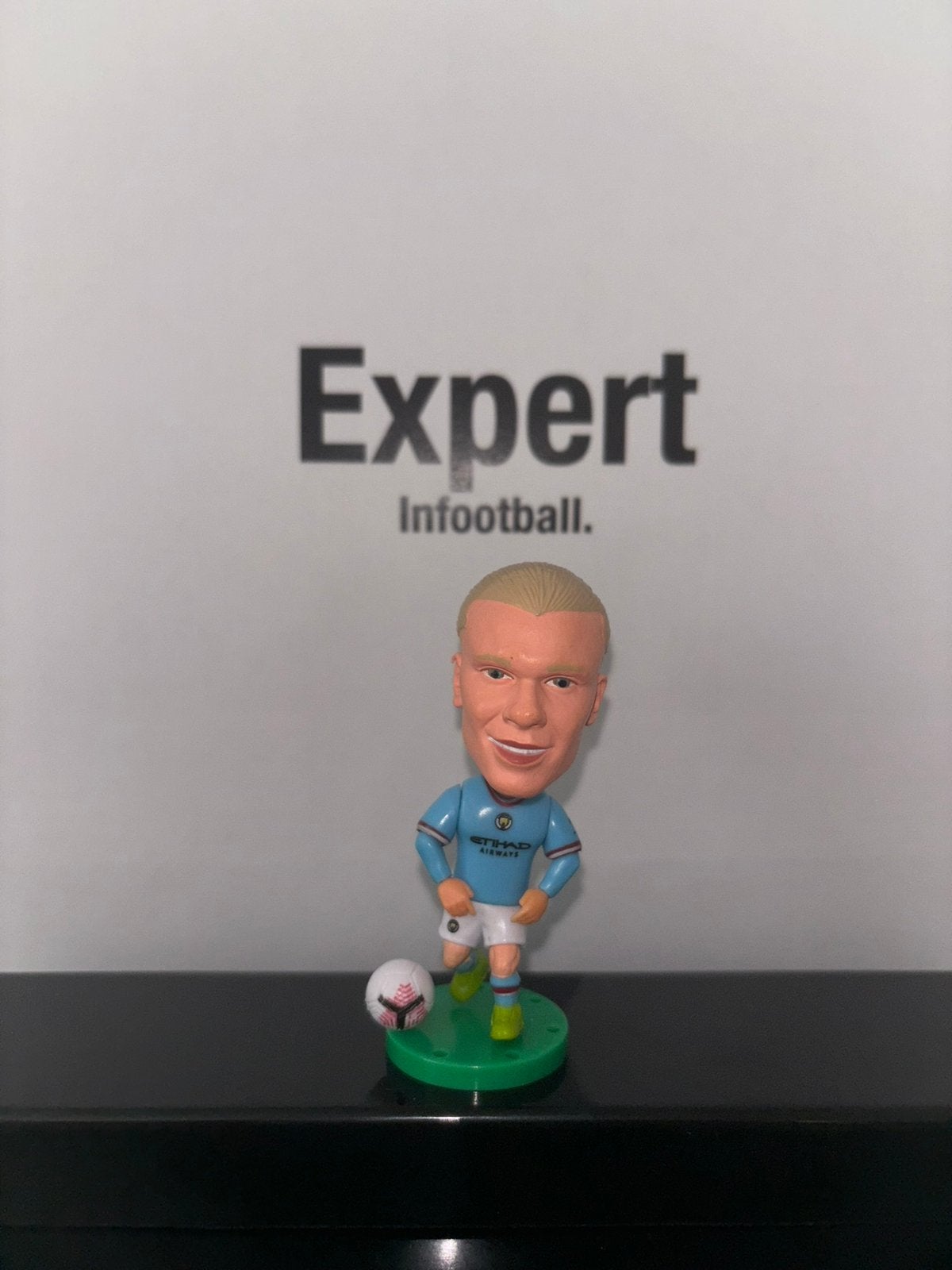 Haaland voetbalpoppetje - Manchester city, Ophalen of Verzenden, Nieuw, Buitenlandse clubs, Beeldje of Poppetje
