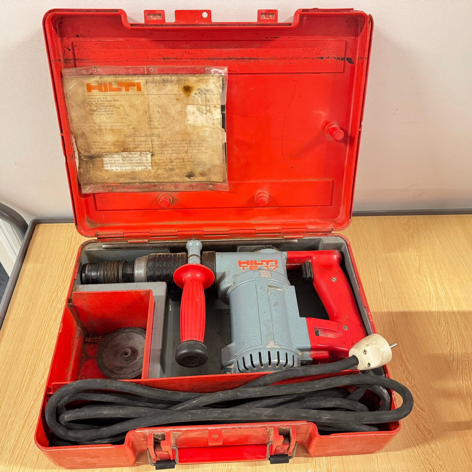 Hilti TE 17 Boorhamer in koffer, Ophalen, Boor- en/of Breekhamer, Klopboormechanisme, Gebruikt