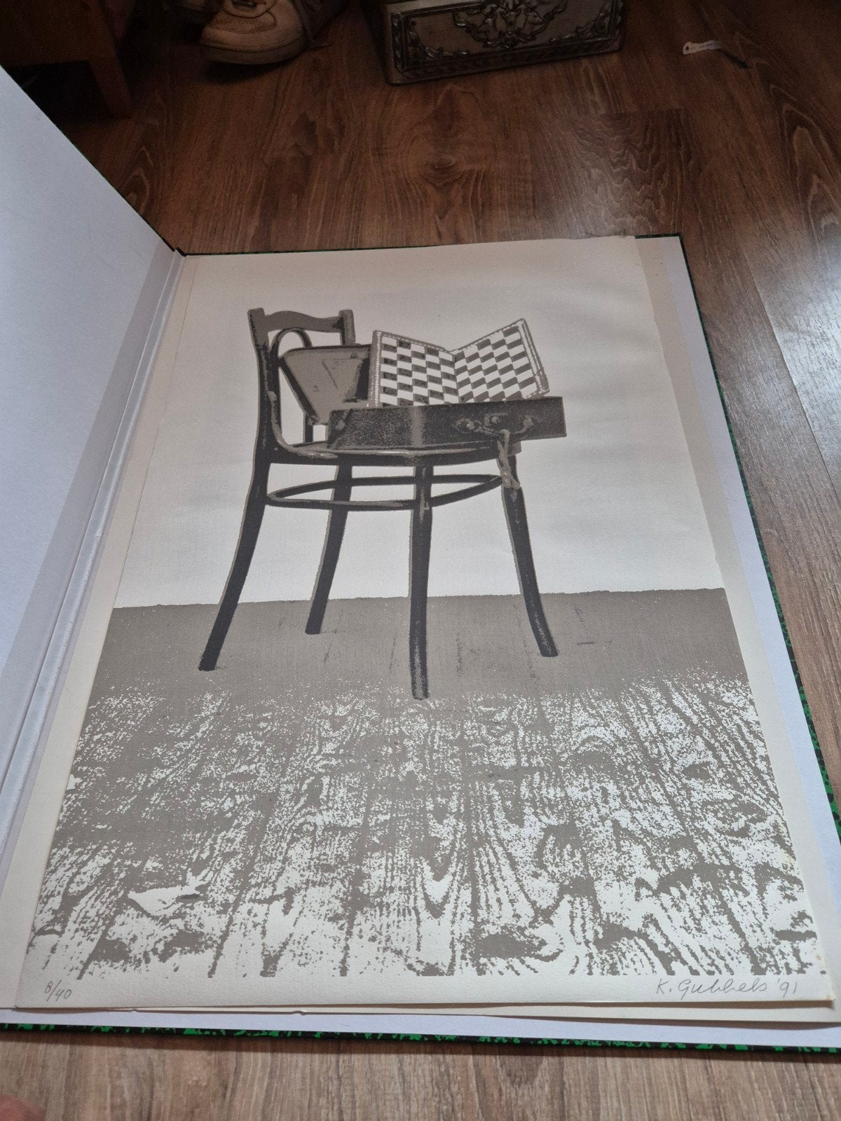 Gesigneerde en genummerde zeefdruk van K. Gubbels (1991), Dagelijks leven, 1950 - 1999, Ophalen of Verzenden, Gesigneerd