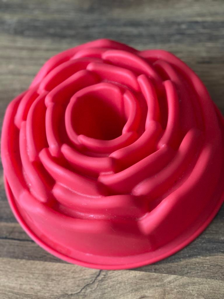 Siliconen bakvorm roos, Ophalen, Rood, Rubber/elastomeren, Overige typen