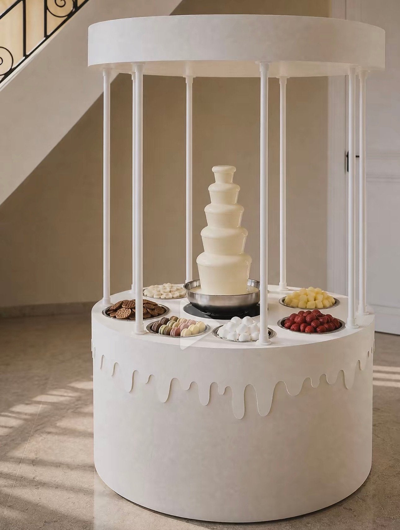 Luxe chocolade fontein bar voor evenementen