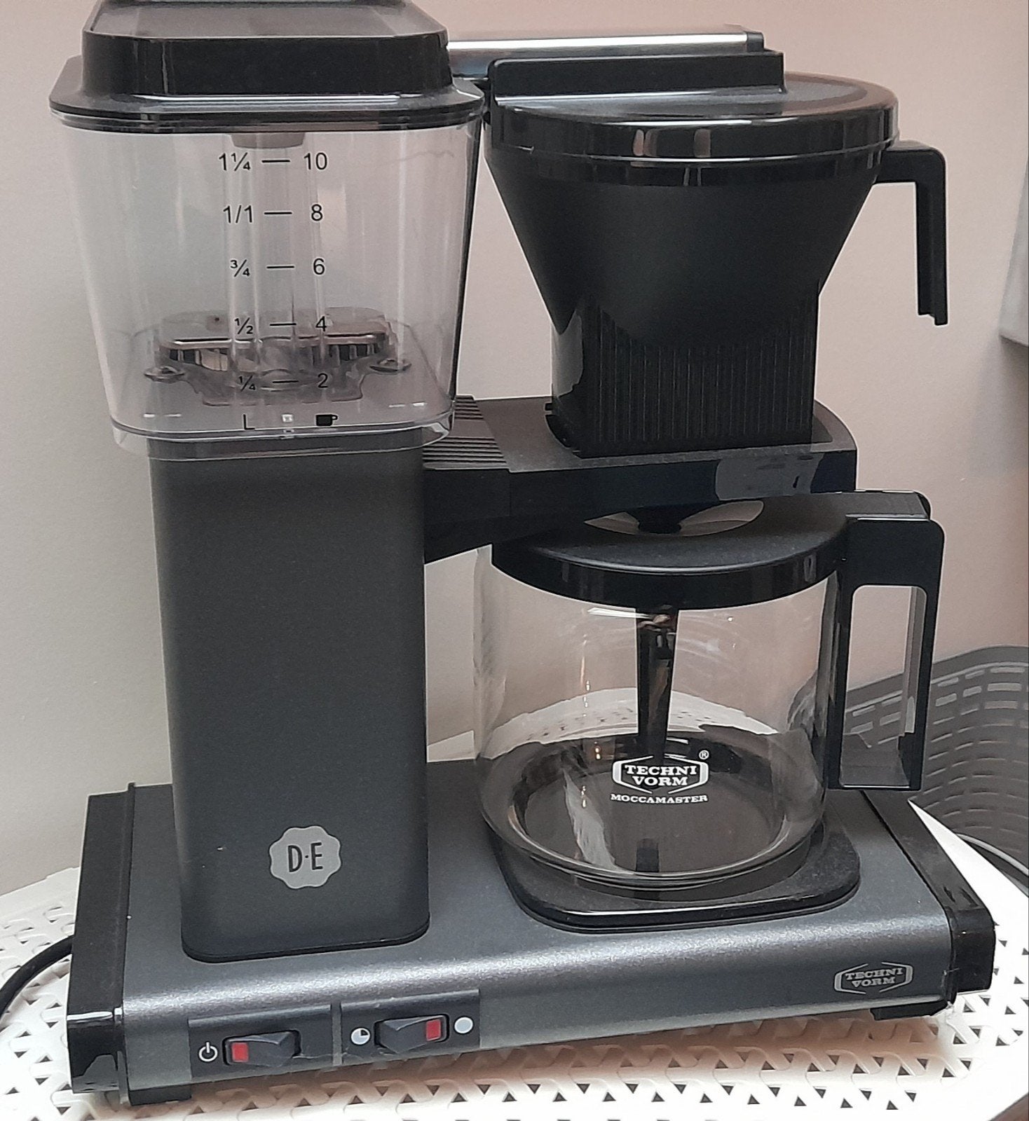 Douwe Egberts Moccamaster Koffiezetapparaat, Witgoed en Apparatuur, Ophalen, Gebruikt, 10 kopjes of meer, Koffiemachine