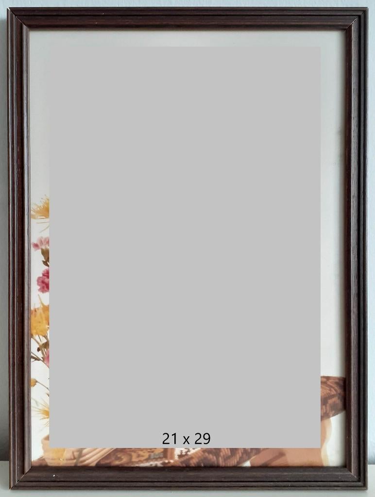 Lijst (jaren 80) nr 2 ca 21 x 29, Huis en Inrichting, Woonaccessoires | Lijsten, Ophalen of Verzenden, Hout, Minder dan 50 cm