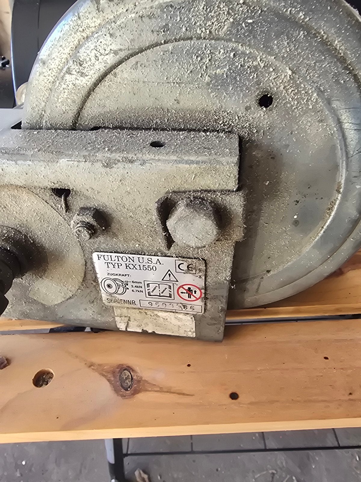 Fulton U.S.A. Lier Typ KX1550 voor boot of trailer, Ophalen, Gebruikt, Overige typen