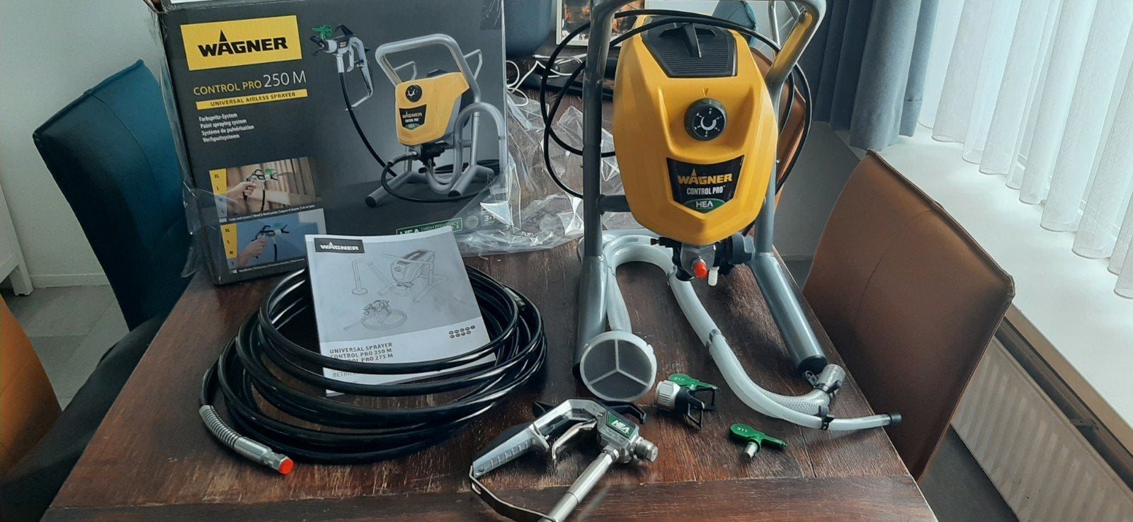 Wagner Control Pro 250 M Verfspuit - Zo goed als nieuw, Ophalen of Verzenden, Zo goed als nieuw, Verfspuit of Verfpomp