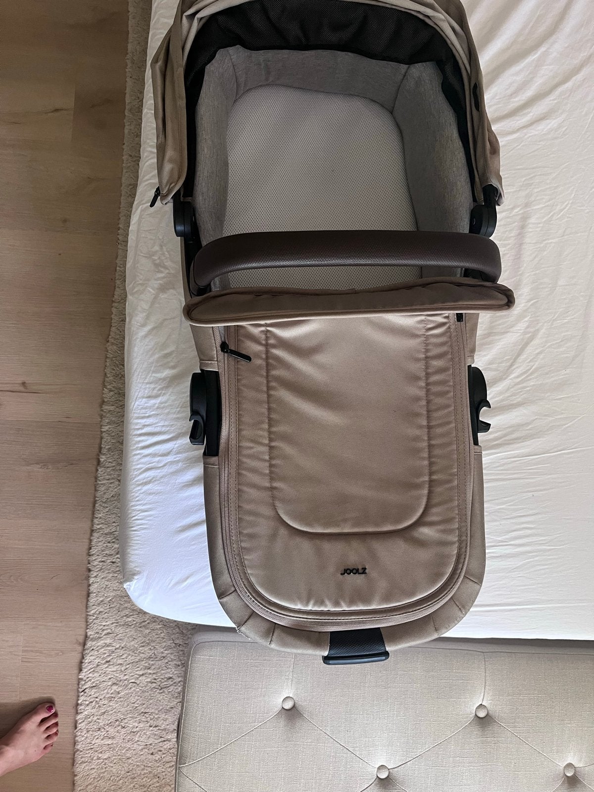 Joolz Aer/Aer+ Reiswieg beige- mooie staat, Zo goed als nieuw, Met reiswieg, Ophalen, Kinderwagen