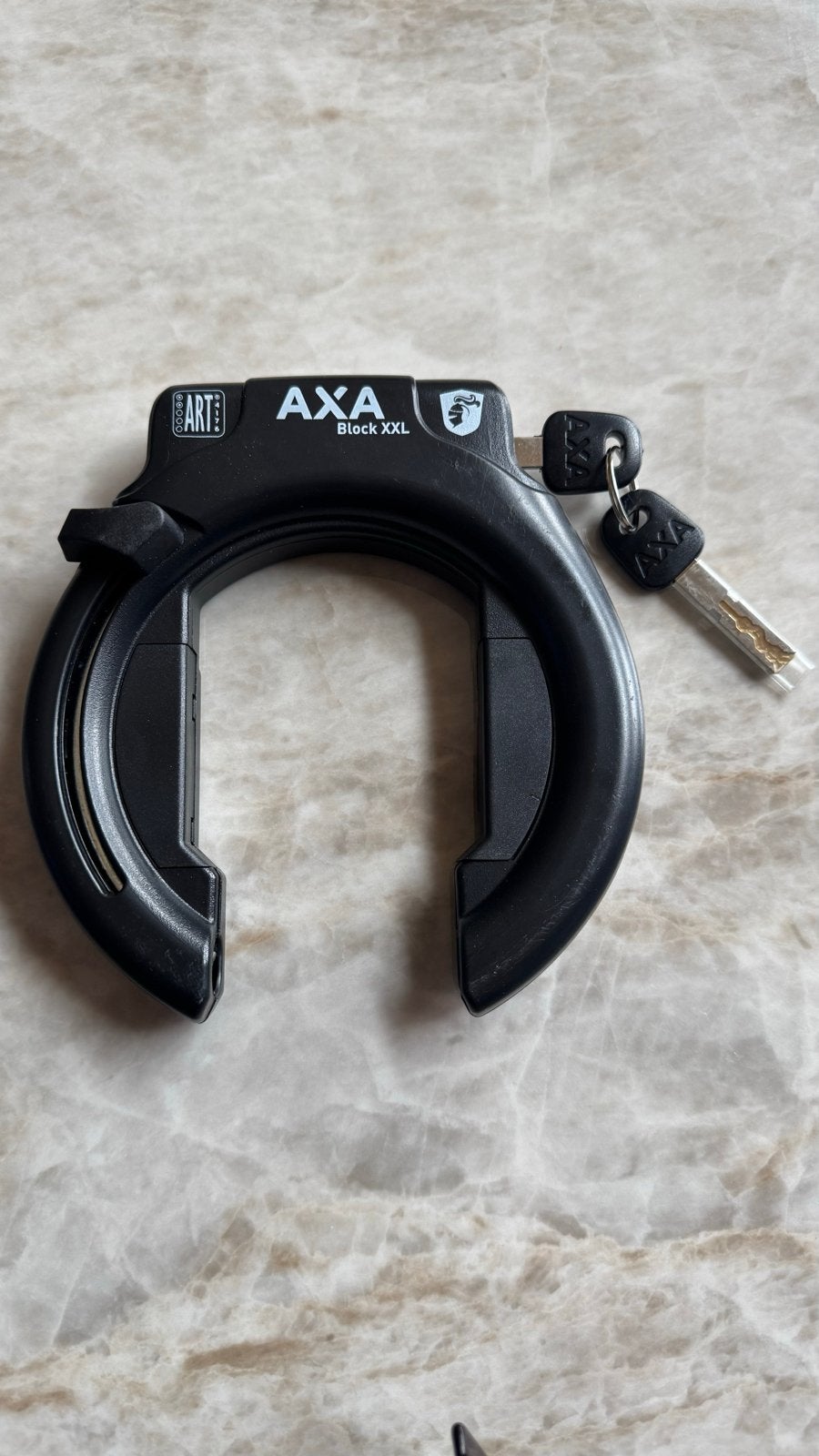 Nieuw AXA Block XXL ART 2 Ringslot - Ongebruikt, Fietsen en Brommers, Ophalen of Verzenden, Nieuw, Ringslot