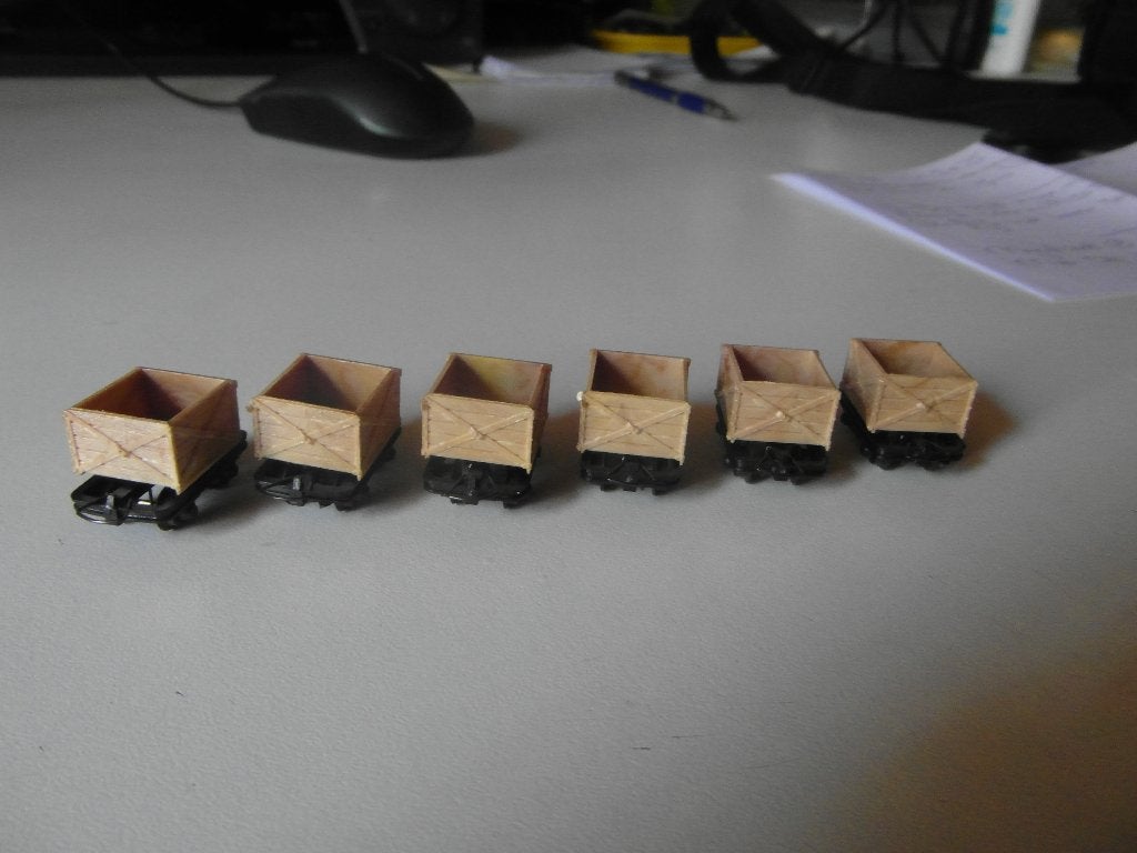 Egger Bahn H0e 6 stuks kolen karretjes NIEUW, Overige merken, Gelijkstroom, Ophalen of Verzenden, Nieuw