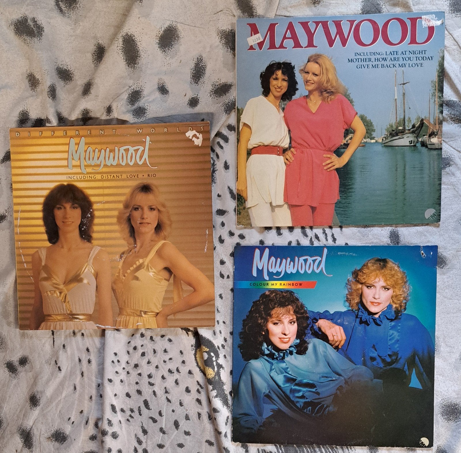 3x LP Maywood-Different World, Maywood, Colour My Rainbow, Cd's en Dvd's, Vinyl | Pop, Ophalen of Verzenden, Gebruikt, 12 inch