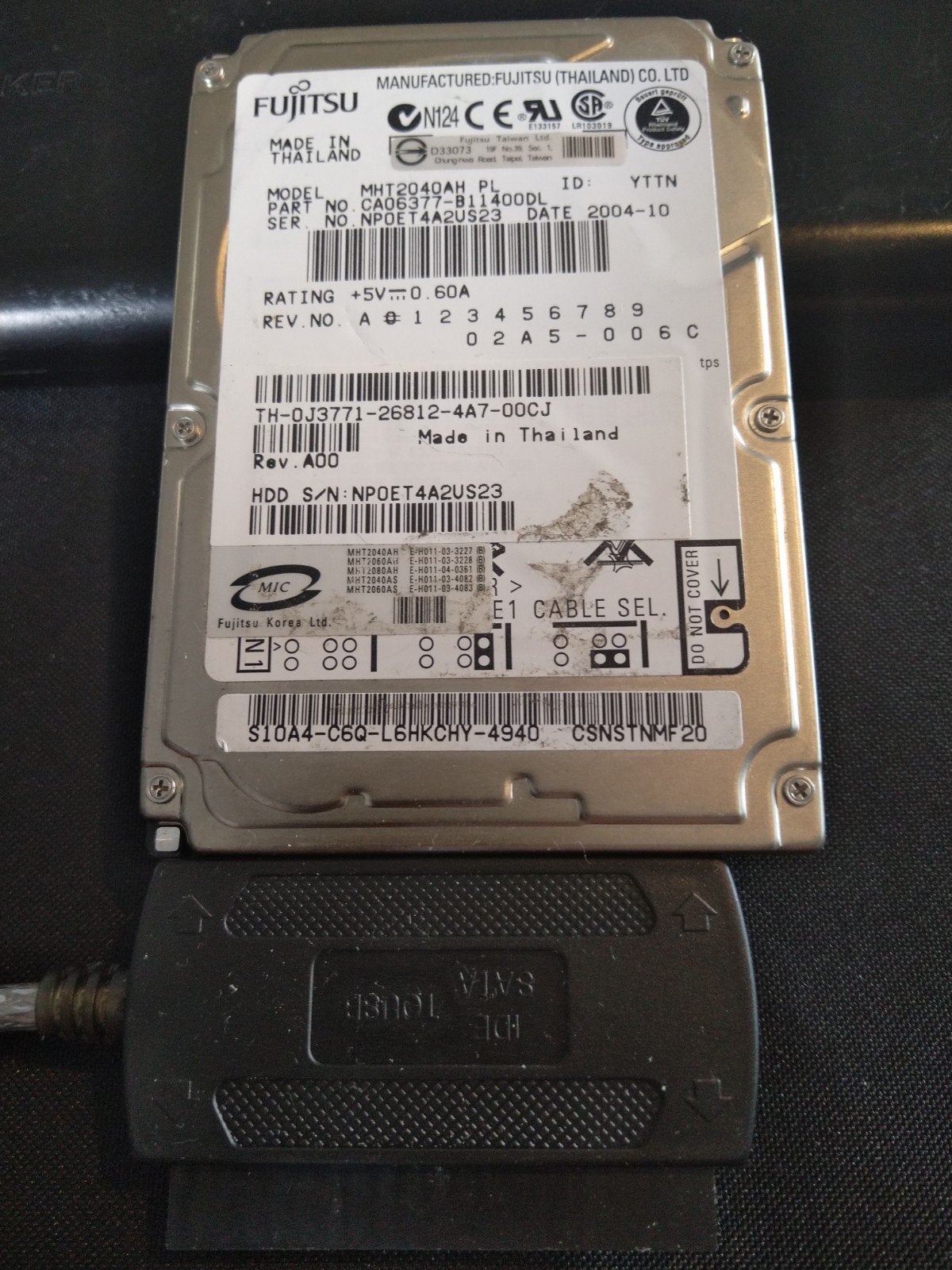 HDD  IDE/SATA USB Adapter: om uw data over te zetten, Gebruikt, Server, HDD, Ophalen of Verzenden