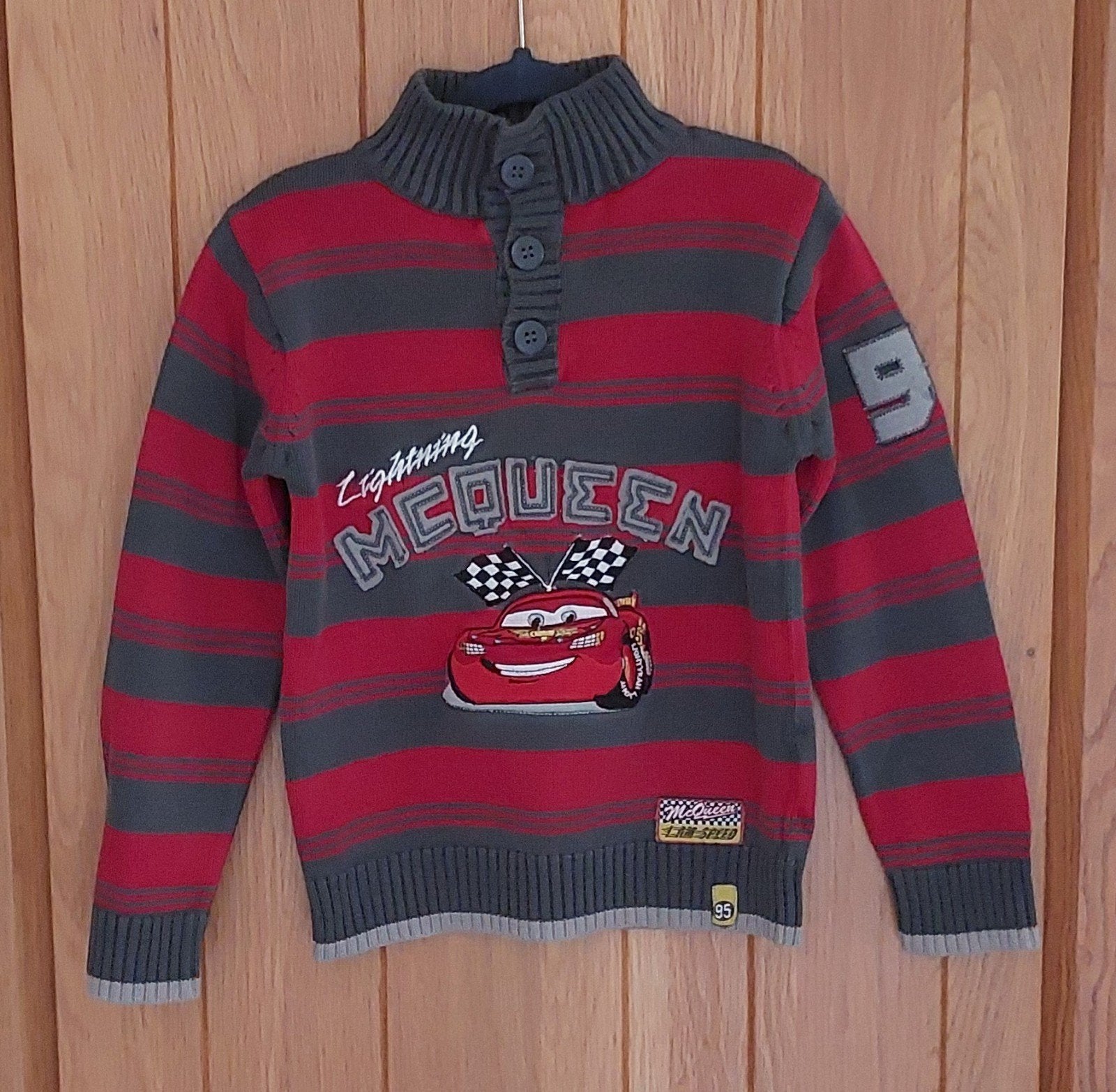 C&A Cars Lightning McQueen trui, maat 116, Ophalen, C&A, Trui of Vest, Zo goed als nieuw