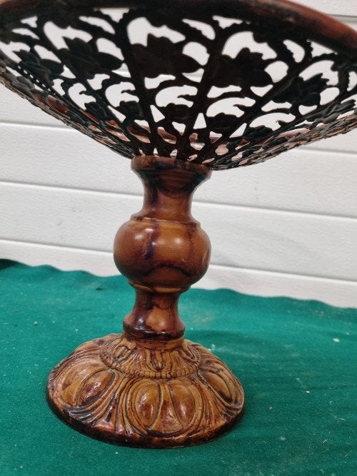 schaal op voet metaal, Huis en Inrichting, Woonaccessoires | Overige, Ophalen of Verzenden, 'T Olde Gre-j, Info@toldegrej.nl, Endepoelstraat 20f Didam