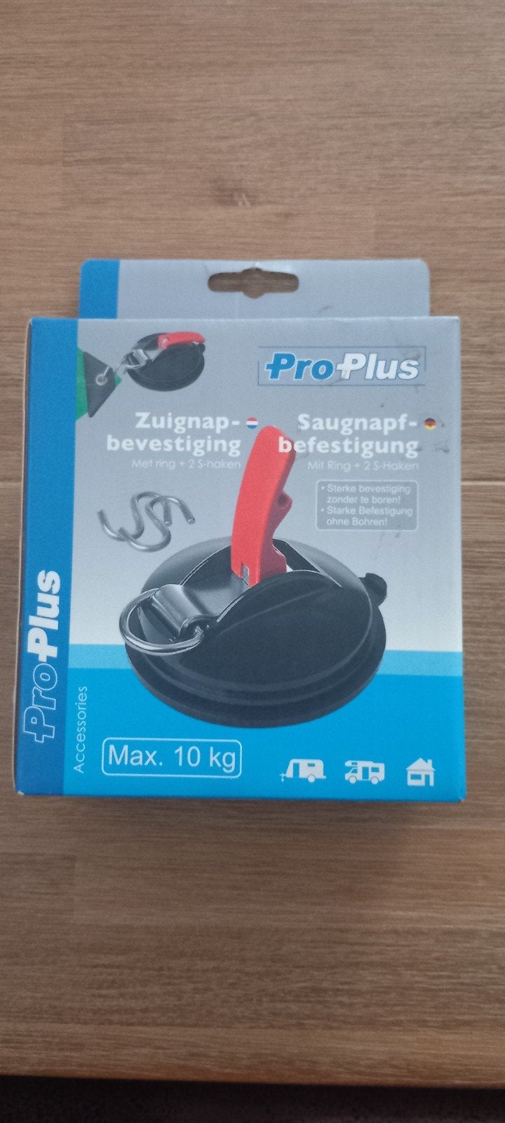2x Pro-Plus Zuignap Bevestiging met Haken - Max. 10 kg, Ophalen of Verzenden, Zo goed als nieuw