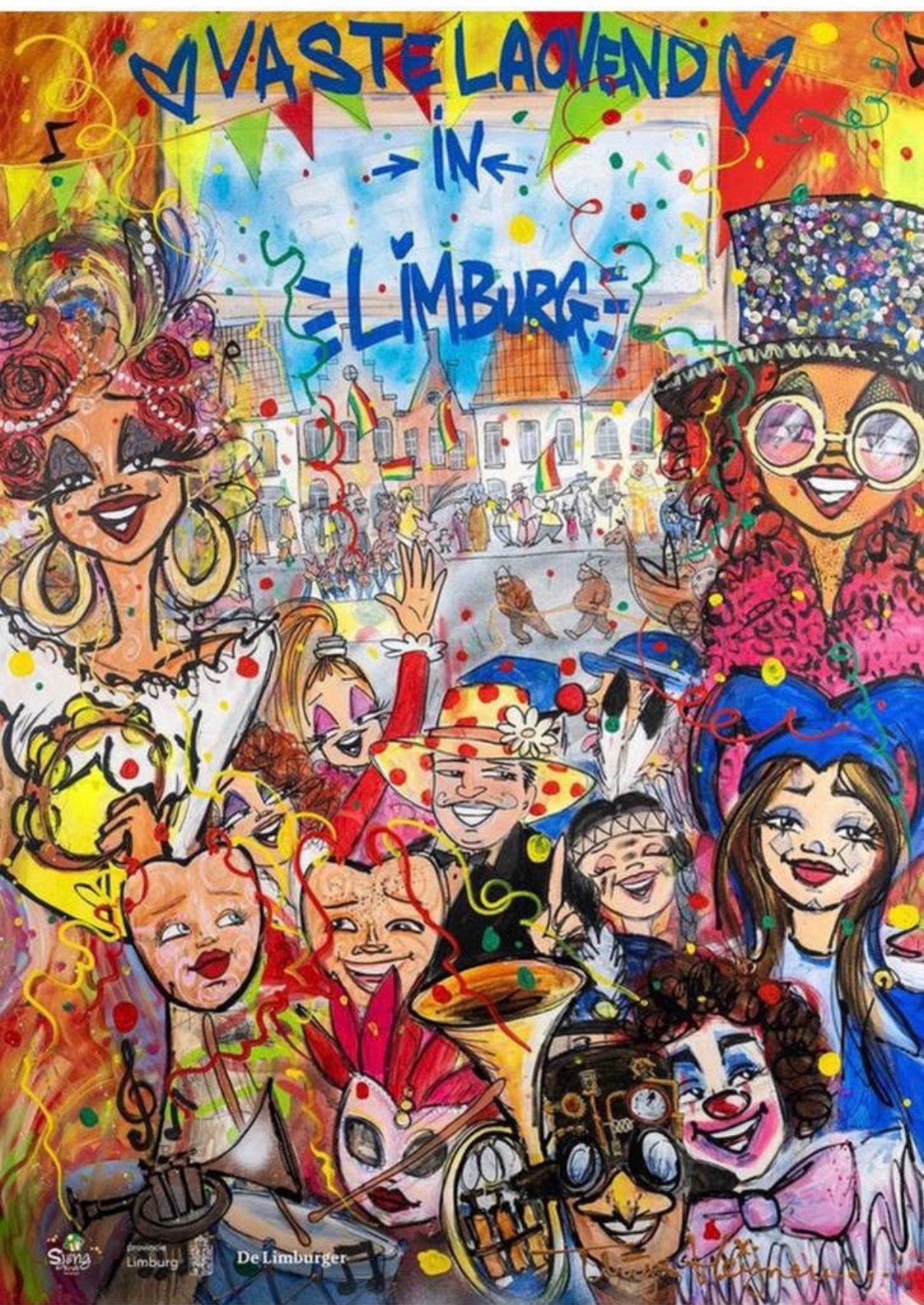 Carnavalsposter Limburg 2026 Thijs Heijnen, Ophalen of Verzenden, Zo goed als nieuw
