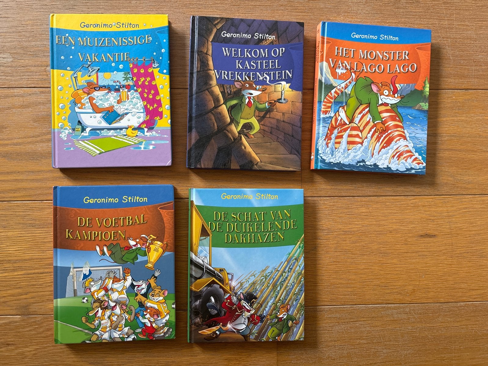 Geronimo Stilton boeken - 5-delige set, Boeken, Ophalen of Verzenden, Zo goed als nieuw, Fictie algemeen