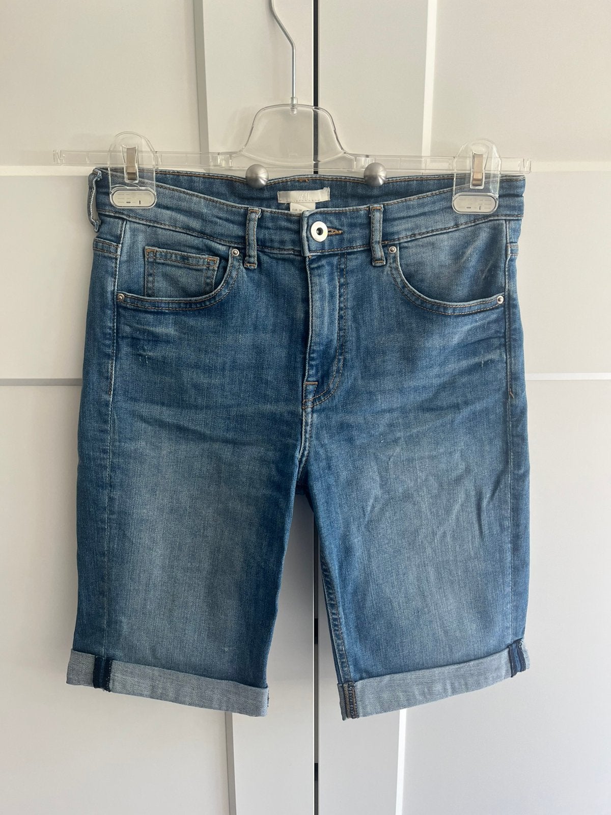 Driekwart broek, Kleding | Dames, Broeken en Pantalons, Maat 38/40 (M), Blauw, Ophalen of Verzenden, Zo goed als nieuw