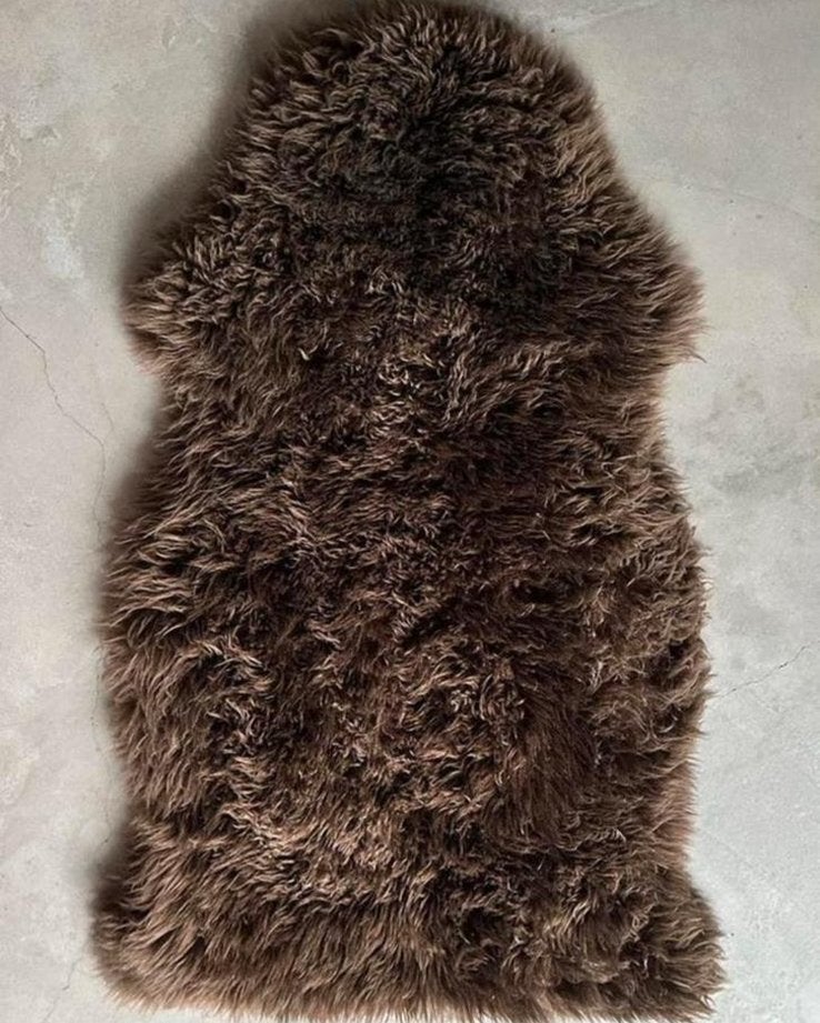 Ikea Skold Schapenvacht Donkerbruin, X, Zo goed als nieuw, X, Rechthoekig