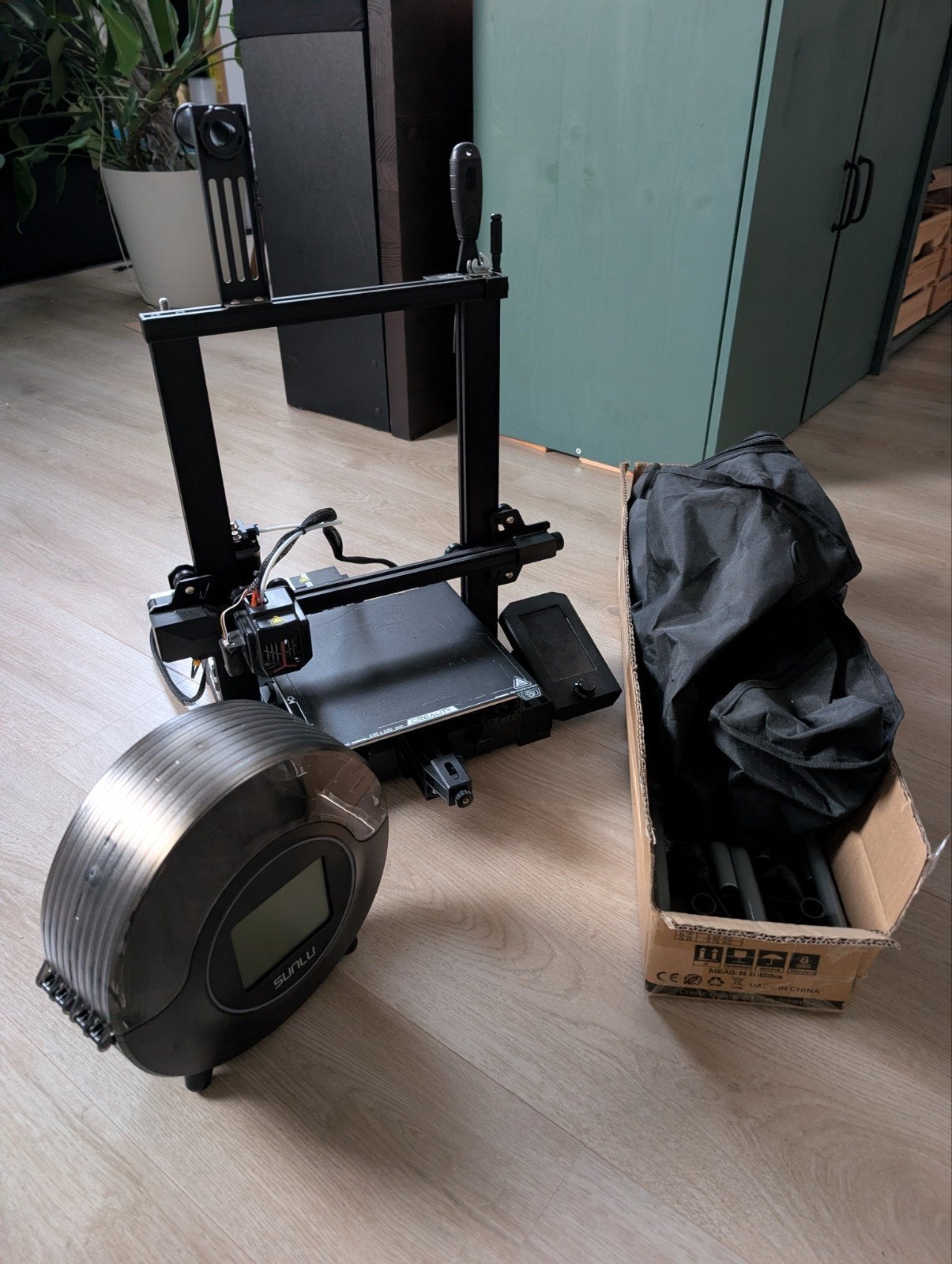 creality ender 3 v2 neo with filament dryer and enclosure, Ophalen, Gebruikt, Creality Ender 3 V2, Filament
