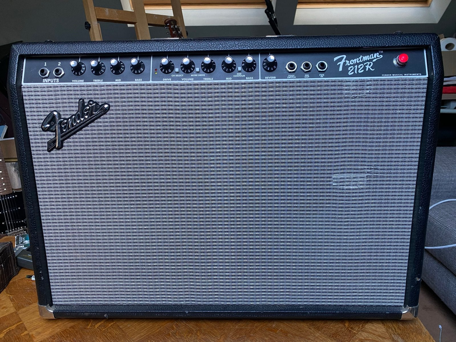 Fender Frontman 212R gitaarversterker - 100 watt, Muziek en Instrumenten, Ophalen, Gebruikt, Gitaar, 100 watt of meer