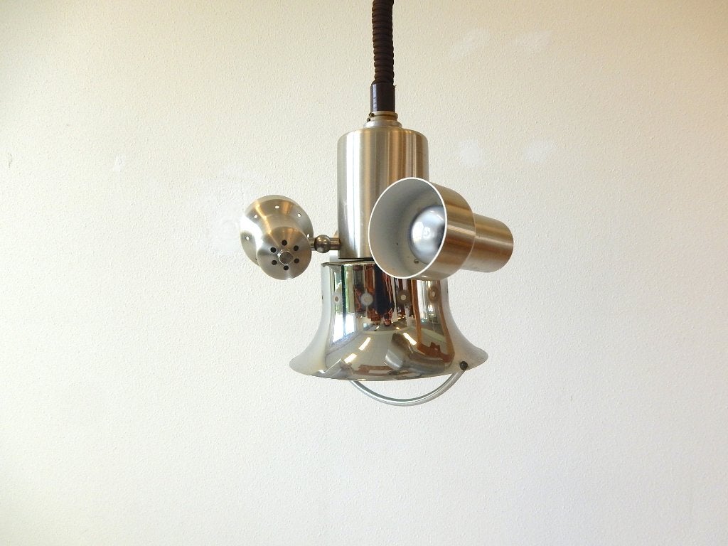 vintage herda lamp hanglamp chroom jaren 60, Ophalen of Verzenden, Huis en Inrichting