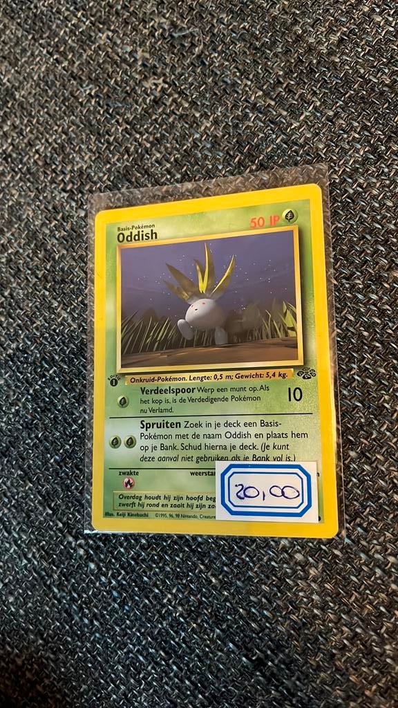 Oddish 58/64 pokemon 1 edition, Ophalen of Verzenden, Zo goed als nieuw