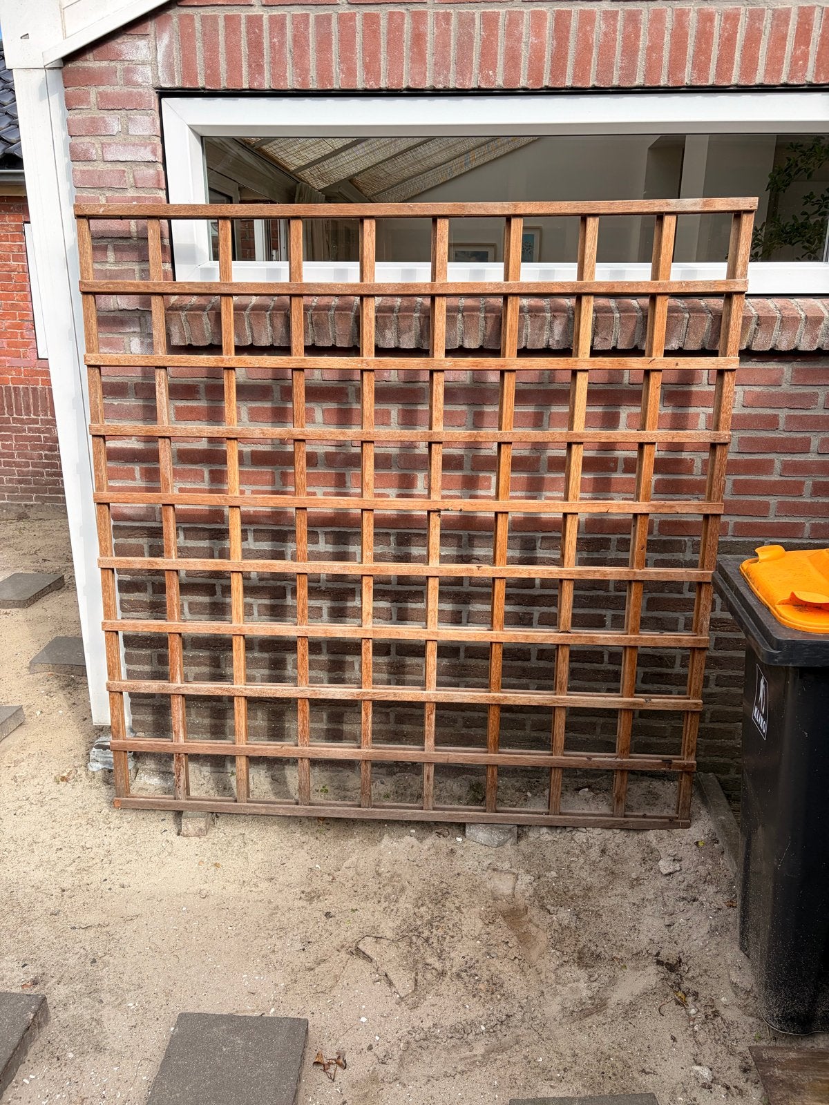 Trellis hardhout 180x180 2 stuks, Ophalen, Gebruikt, Hout, Overige typen