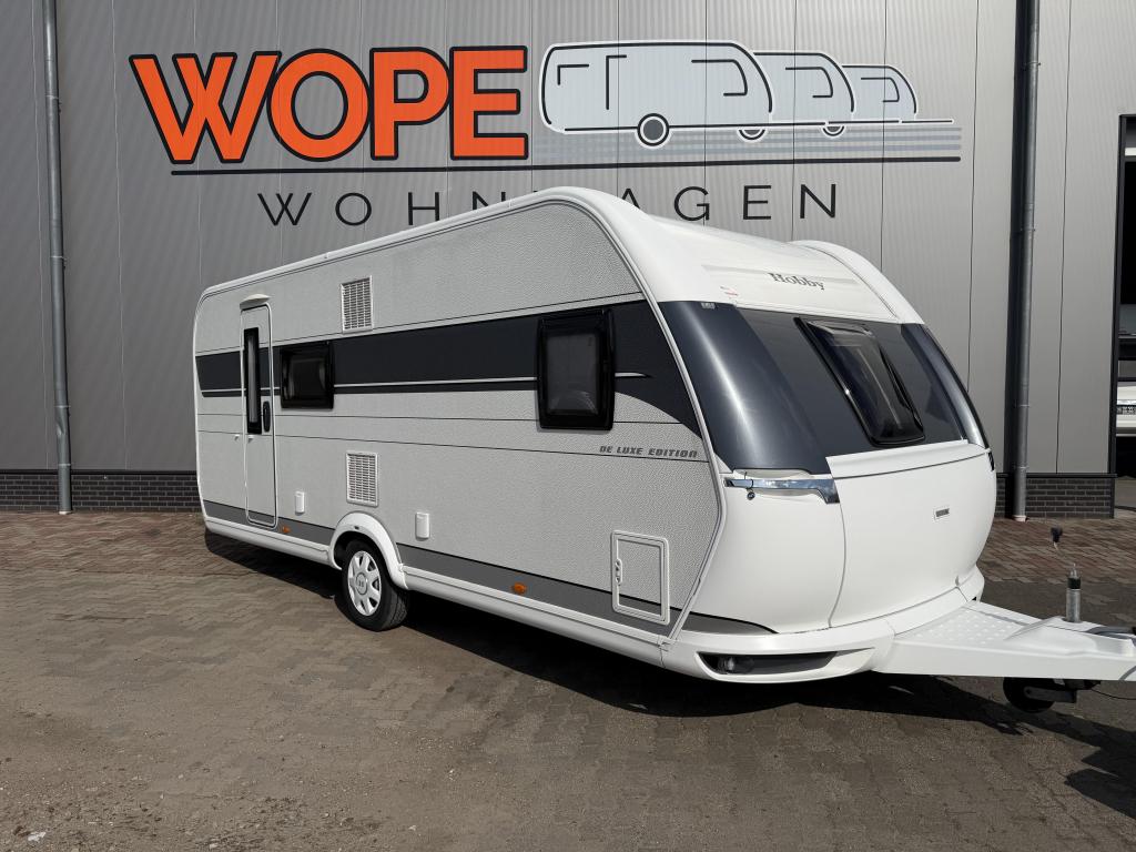 Hobby De Luxe Edition 560 KMFE MET AIRCO EN TENT, Caravans en Kamperen, Standaardzit, Schokbreker, Bedrijf, Meer dan 6
