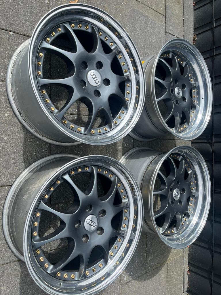 3 delige artec ml in 9 en 10 x 18 steek 5x112, 18 inch, Gebruikt, Velg(en), Ophalen of Verzenden