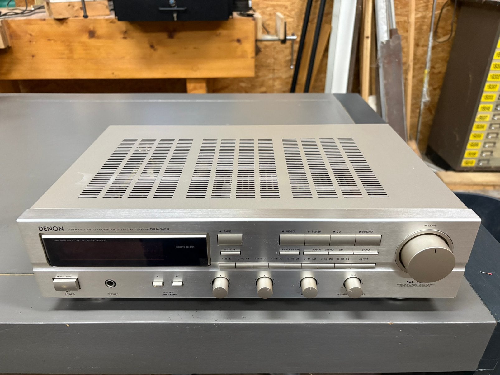 Denon DRA-345R receiver met phono ingang, Audio, Tv en Foto, Versterkers en Receivers, Ophalen of Verzenden, Zo goed als nieuw