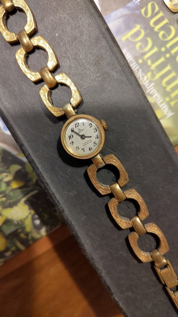 Vintage horloge, loopt niet, Overige merken, Gebruikt, Verzenden, Polshorloge