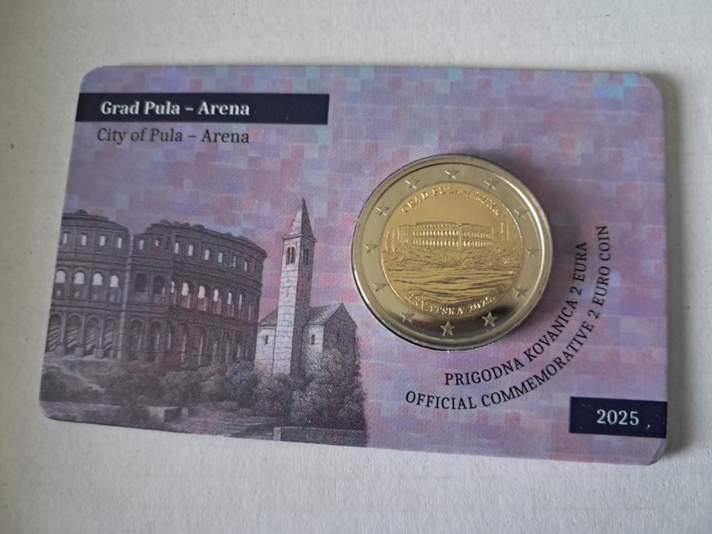 KROATIË €2 2025 BU IN COINCARD THEATER PULA, Ophalen of Verzenden, Overige landen, 2 euro