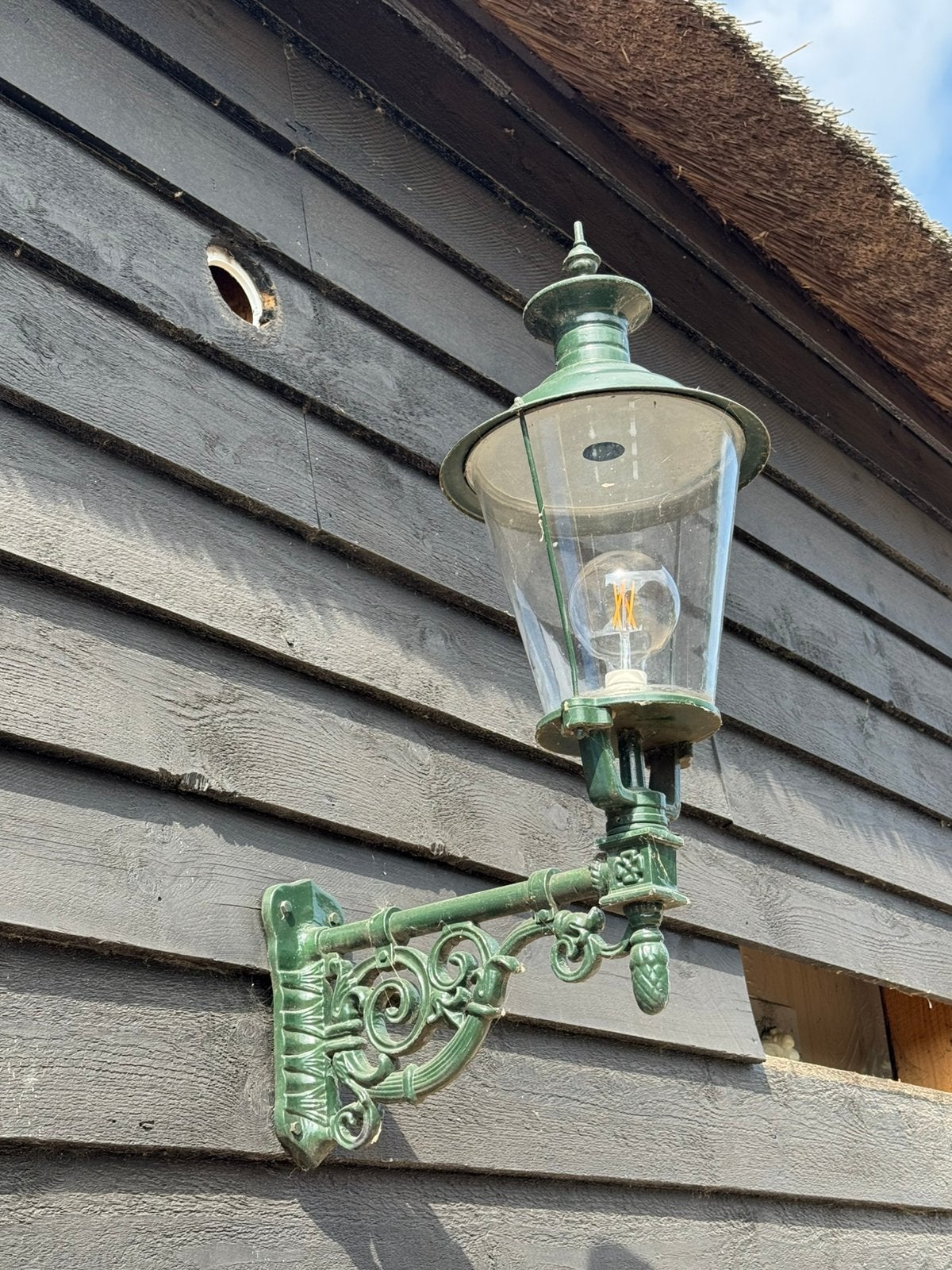 Authentieke gietijzeren hanglamp, Ophalen, Staande lamp, 50 tot 250 watt, IJzer