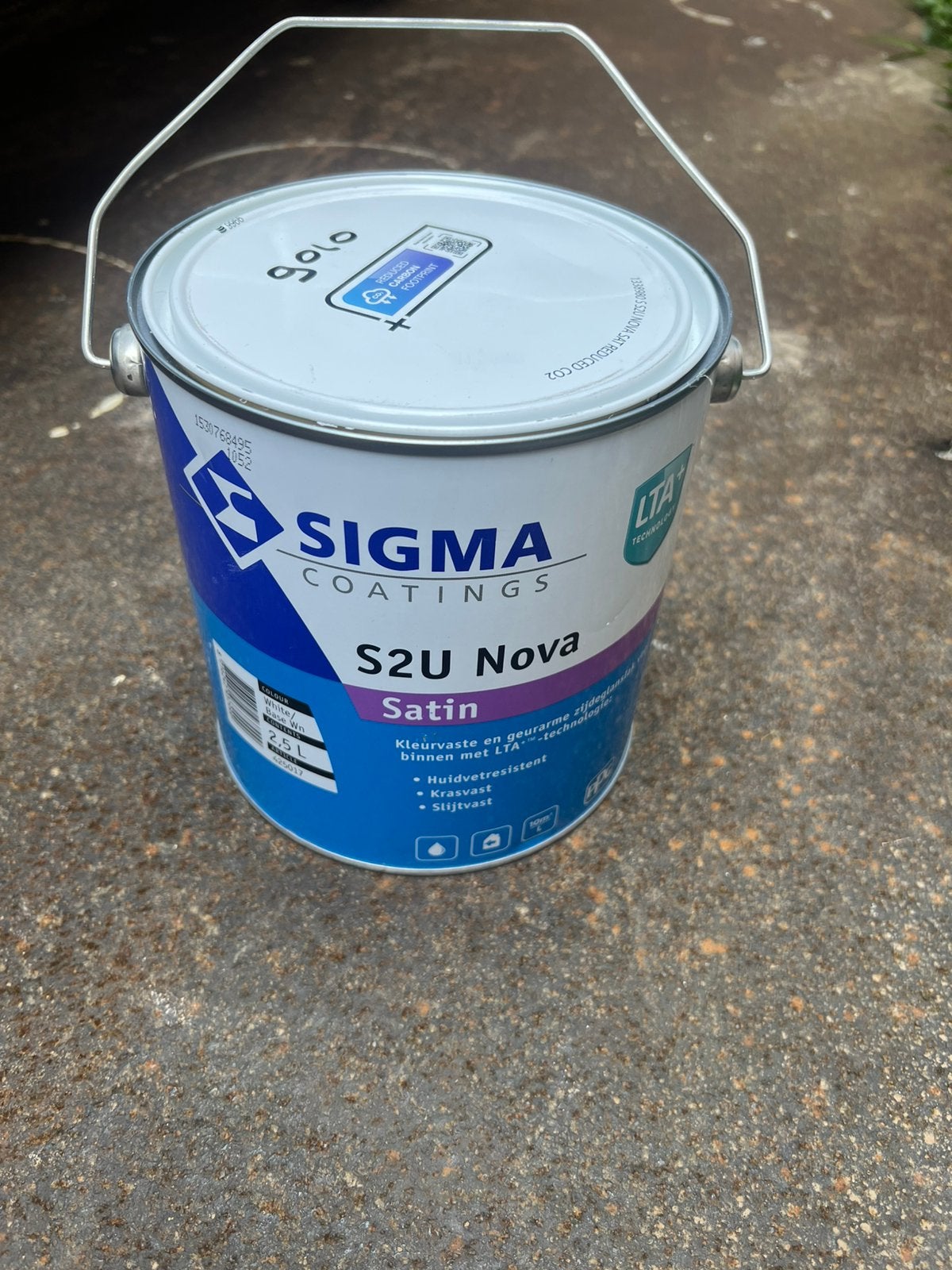 Sigma S2U nova satin 2,5L ral 9010, Ophalen of Verzenden, Nieuw