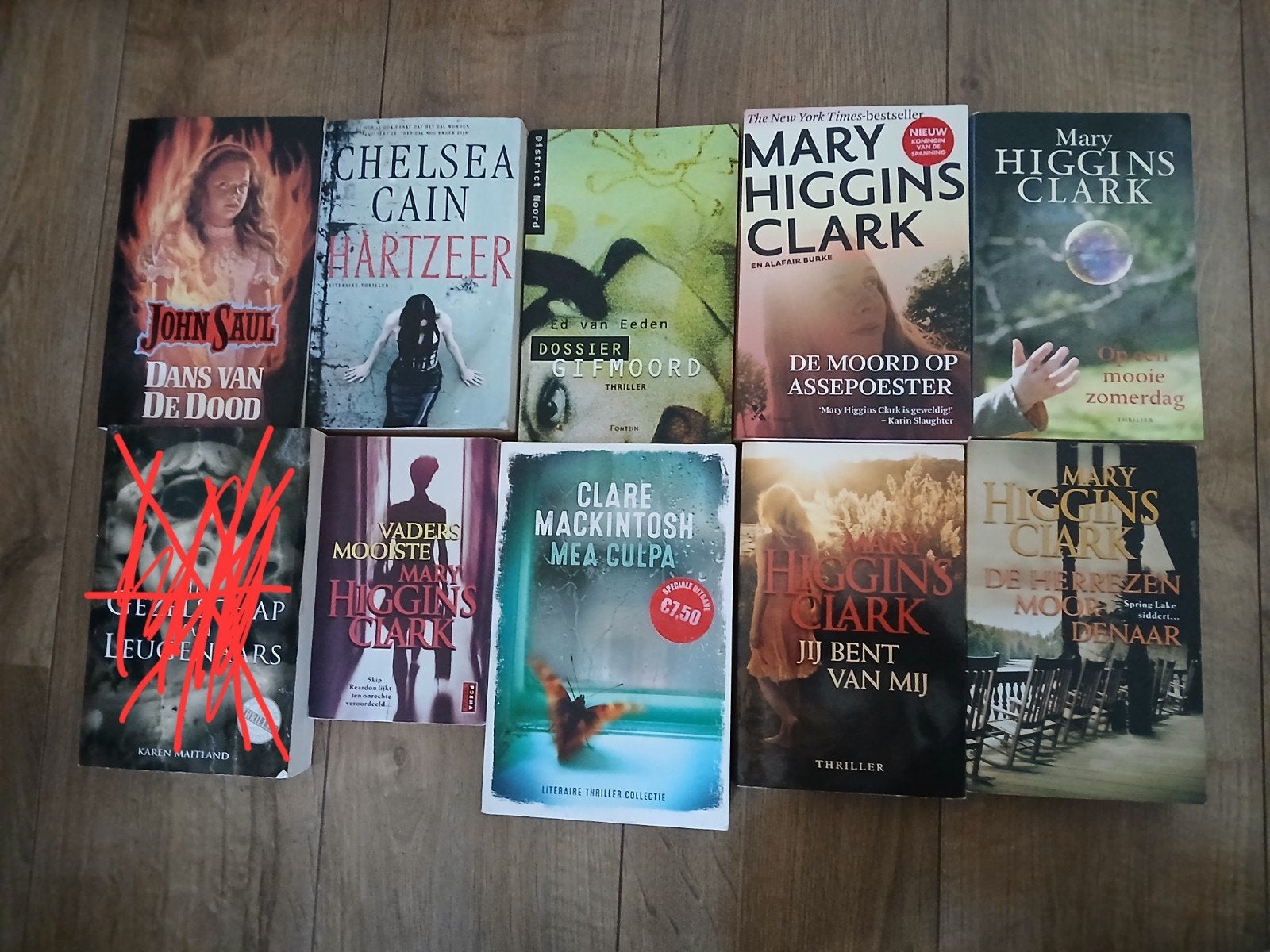 pakket set van 9 boeken thrillers, Ophalen of Verzenden, Zo goed als nieuw