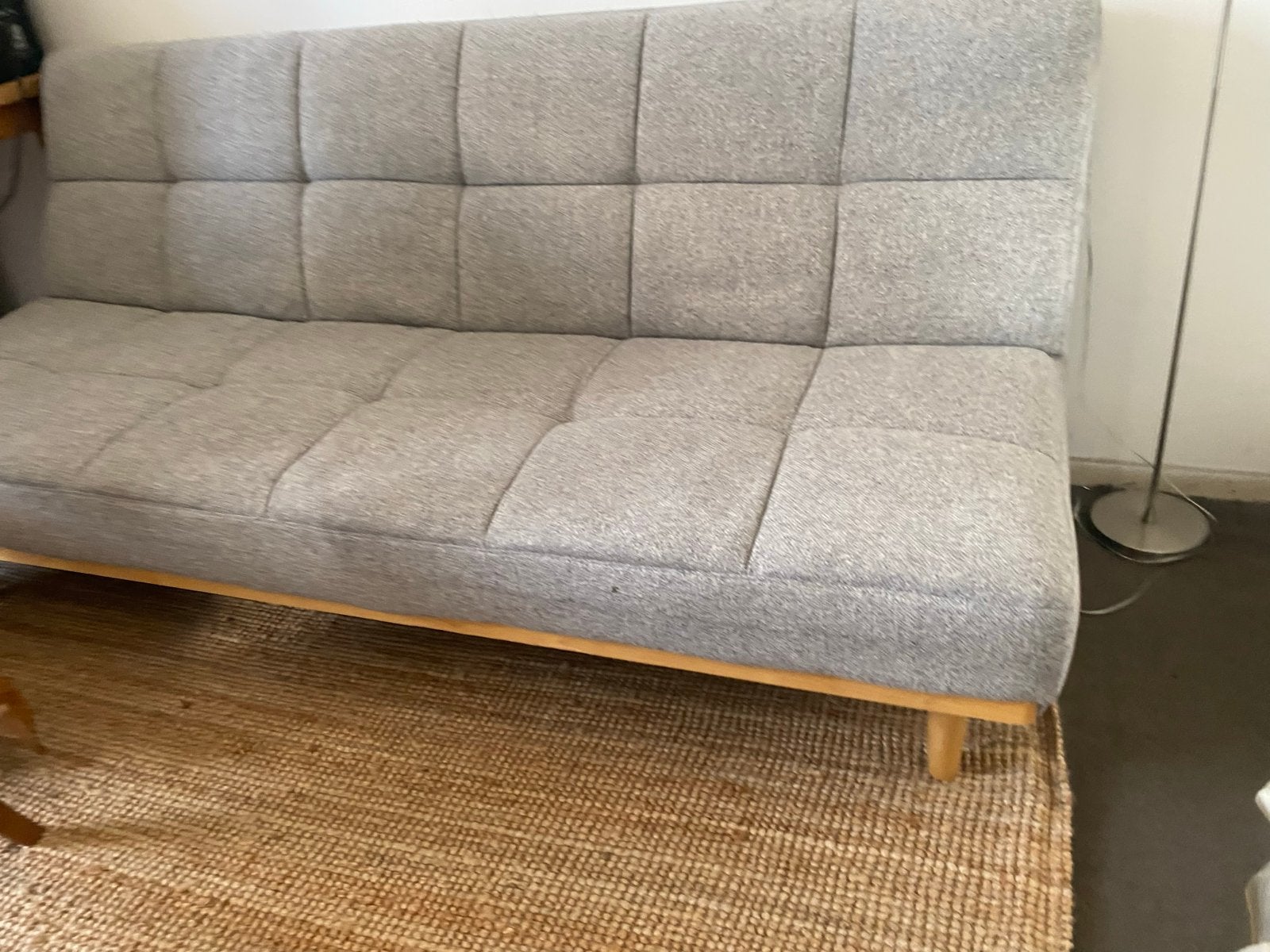 JYSK NEJEDE slaapbank lichtgrijs, Ophalen, Gebruikt, Tweepersoons, 180 cm