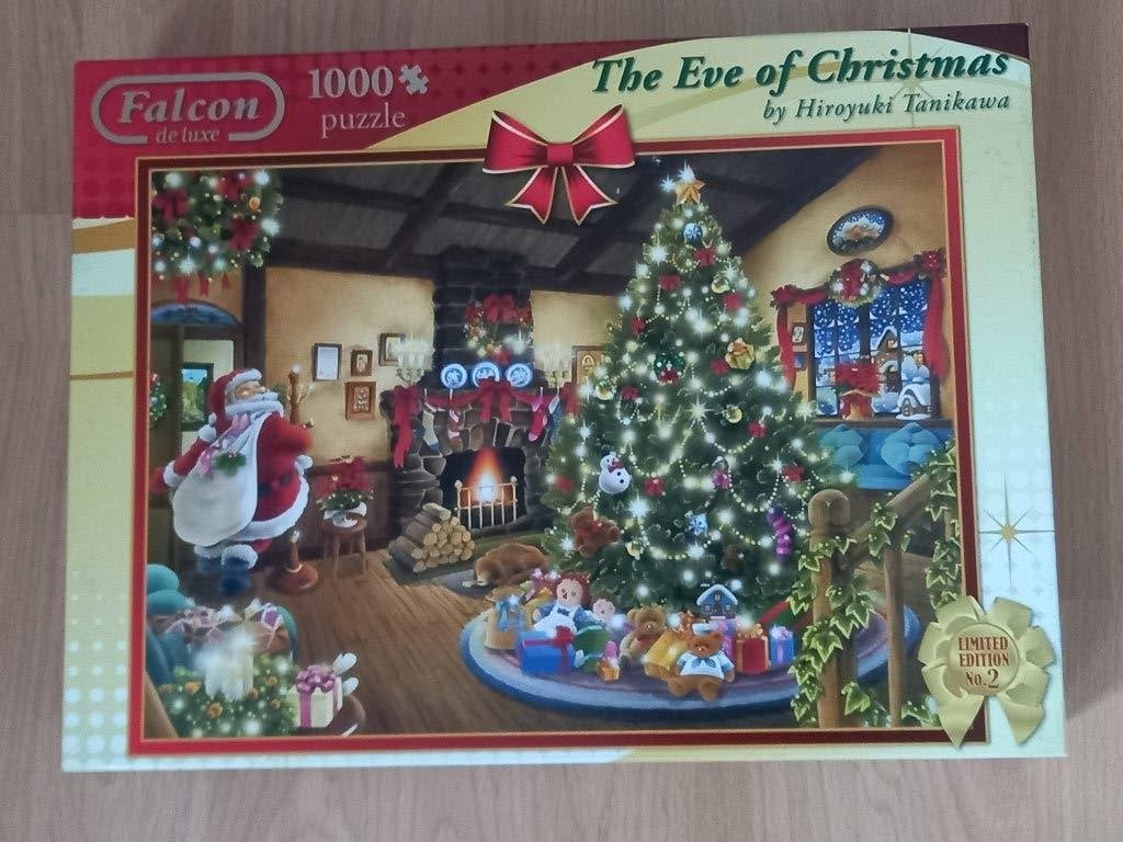 Falcon The Eve of Christmas 1000 stukjes, Ophalen of Verzenden, 500 t/m 1500 stukjes, Zo goed als nieuw, Legpuzzel