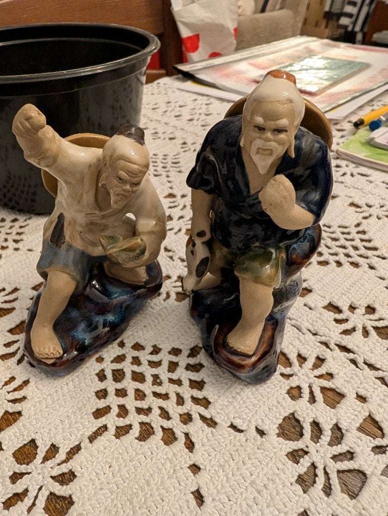 vintage wan jiang of shiwan mud man beeldjes, Antiek en Kunst, Ophalen of Verzenden