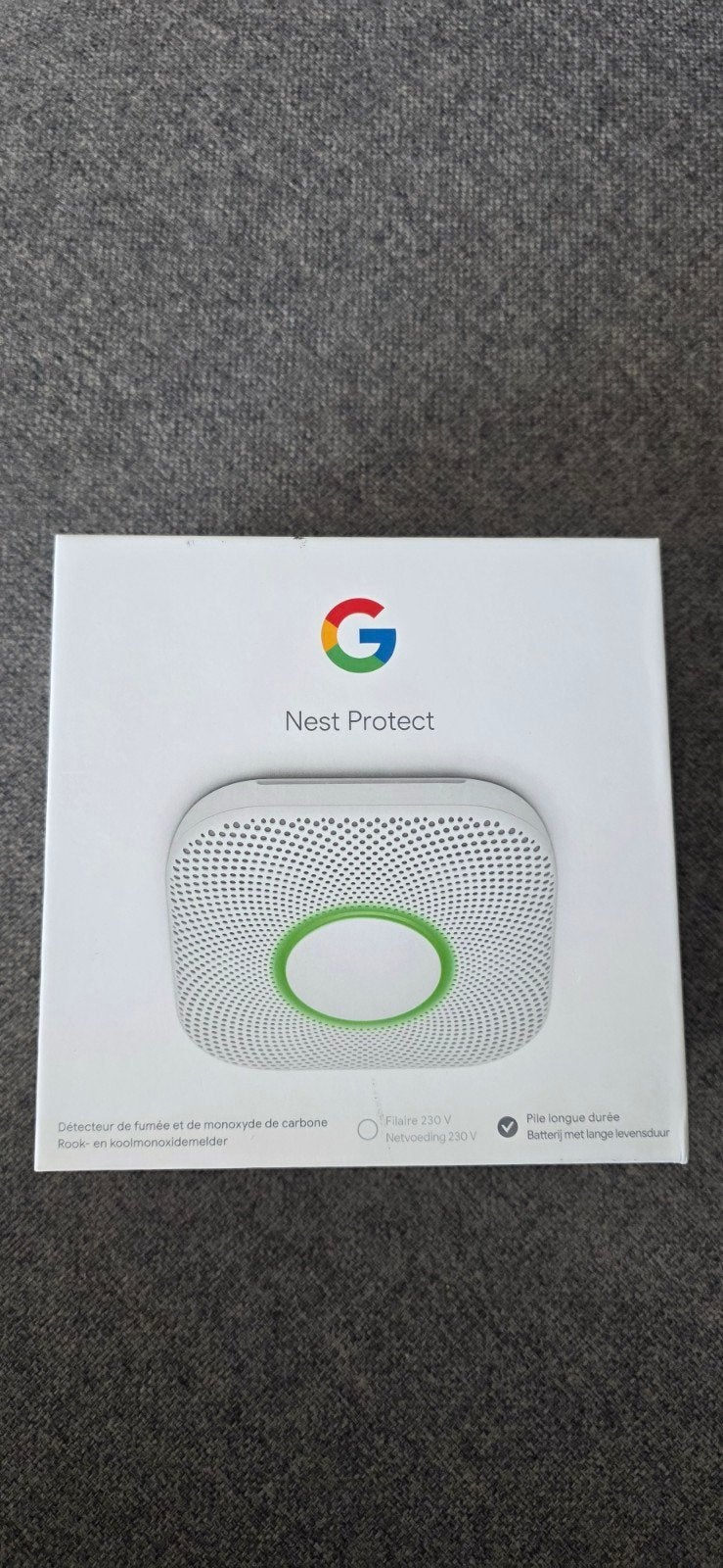 Google Nest Protect 2e generatie – rook- & CO-melder – nieuw, Ophalen of Verzenden, Nieuw, Detector, Sensor of Melder, Rook