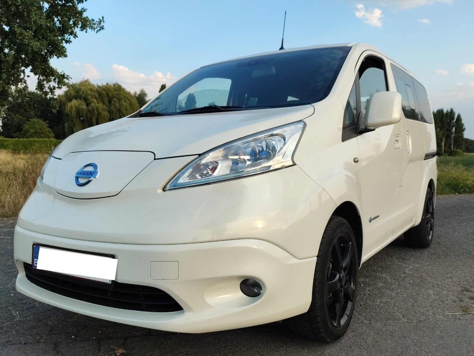 Nissan E-NV200 Evalia 50kwh (incl. nieuwe Batterij) 7pl, Auto's, Overige carrosserieën, 7 stoelen, Wit, Origineel Nederlands