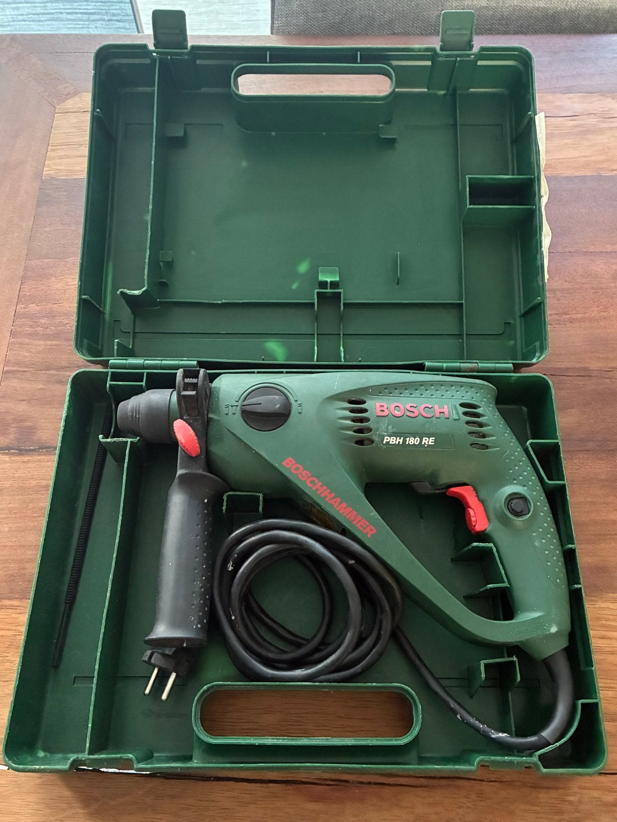 Bosch Boschhammer in koffer boorhamer, Ophalen, Gebruikt, Boor- en/of Breekhamer, Variabele snelheid