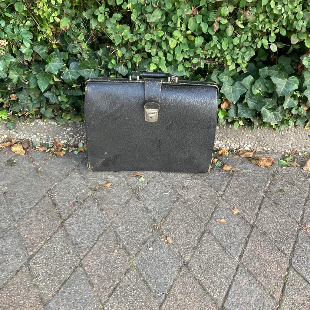 Vintage Lederen Schooltas / Werktas - Klassieke Uitstraling, Ophalen of Verzenden