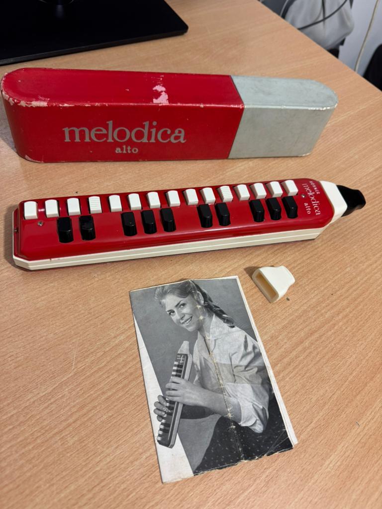 Vintage Melodica Hohner Alto + Handleiding + Doos, Ophalen of Verzenden, Zo goed als nieuw, Overige typen