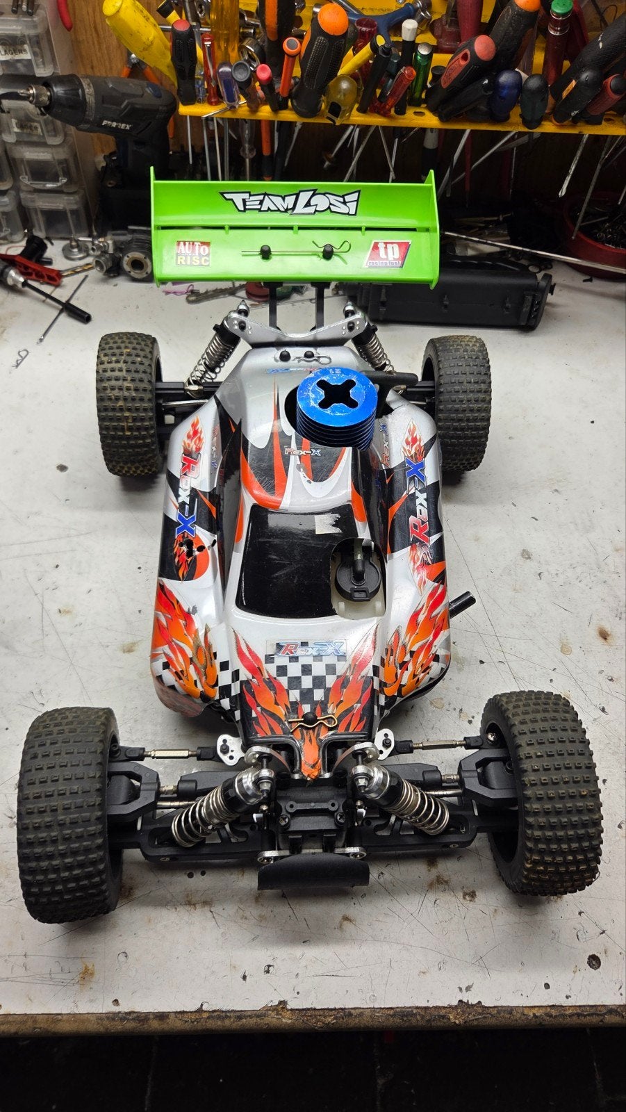 Te koop leuke reely rex, Gebruikt, Ophalen of Verzenden, Schaal 1:8, Nitro